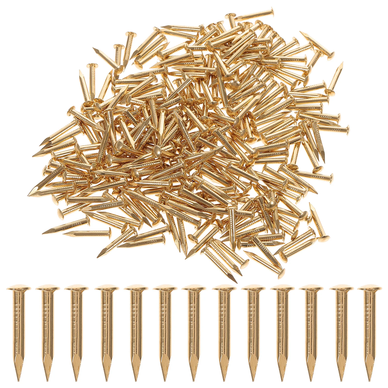 

Copper Nails for Wood Small Strong Hard Wall Hanging Pictures Decorative Finishing Crafts Repair Home Office Shop Use Box Bag
