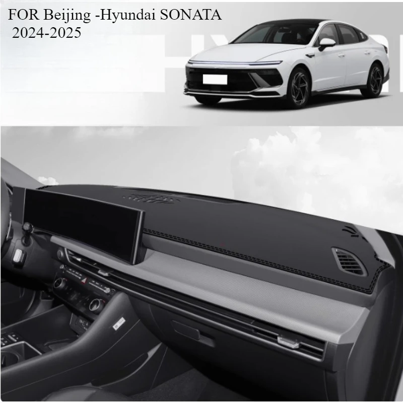 FOR Beijing -Hyundai SONATA 2024-2025 Car Dash Mat Dashmat Dashboard Mat Cover Sun Shade Dash Board Cover Carpet  Accessories