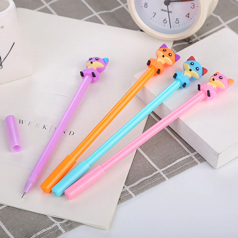 

11pcs Gel Pen Cute Cartoon Novelty Stationary Roller Pens Black Water Based Pens Writing Tools Study Stationery Gifts Students