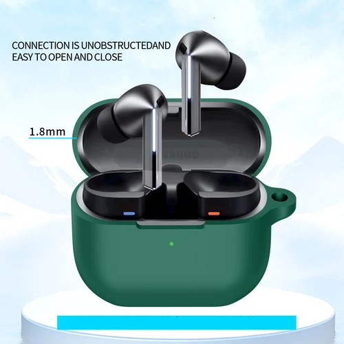 Imagen 2 del producto Para Samsung Galaxy Buds 3 Pro/3 Funda de silicona para auriculares Funda para auriculares a prueba de caídas y polvo