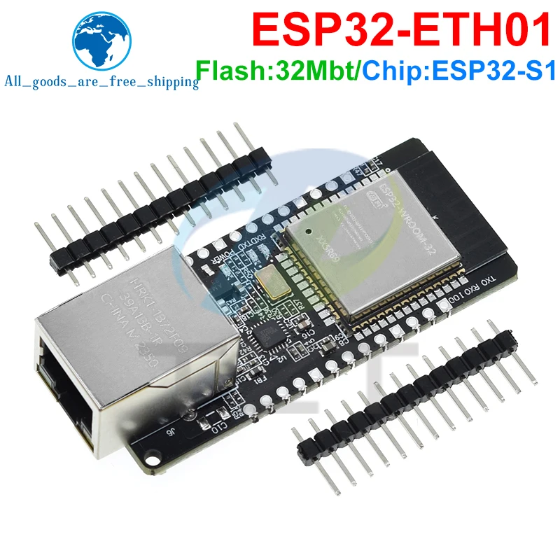 Imagem -03 - Placa de Módulo sem Fio com Porta Serial Embutida Rede Ethernet Compatível com Bluetooth Wi-fi Combo Gateway Mcu Esp32 Wt32-eth01