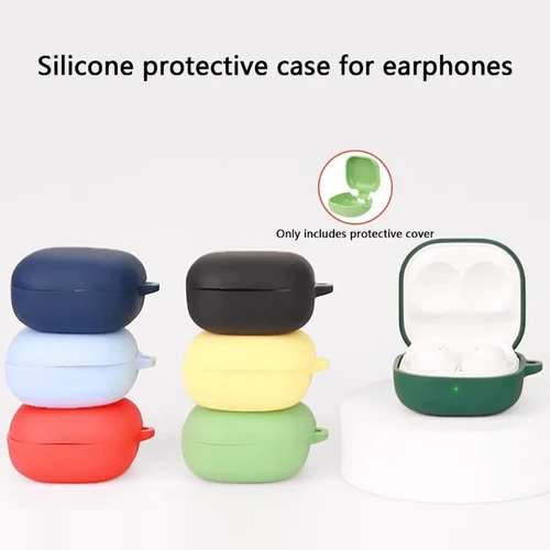Imagen 2 del producto Para Samsung Galaxy Buds Core funda de silicona para auriculares a prueba de caídas y polvo funda para auriculares