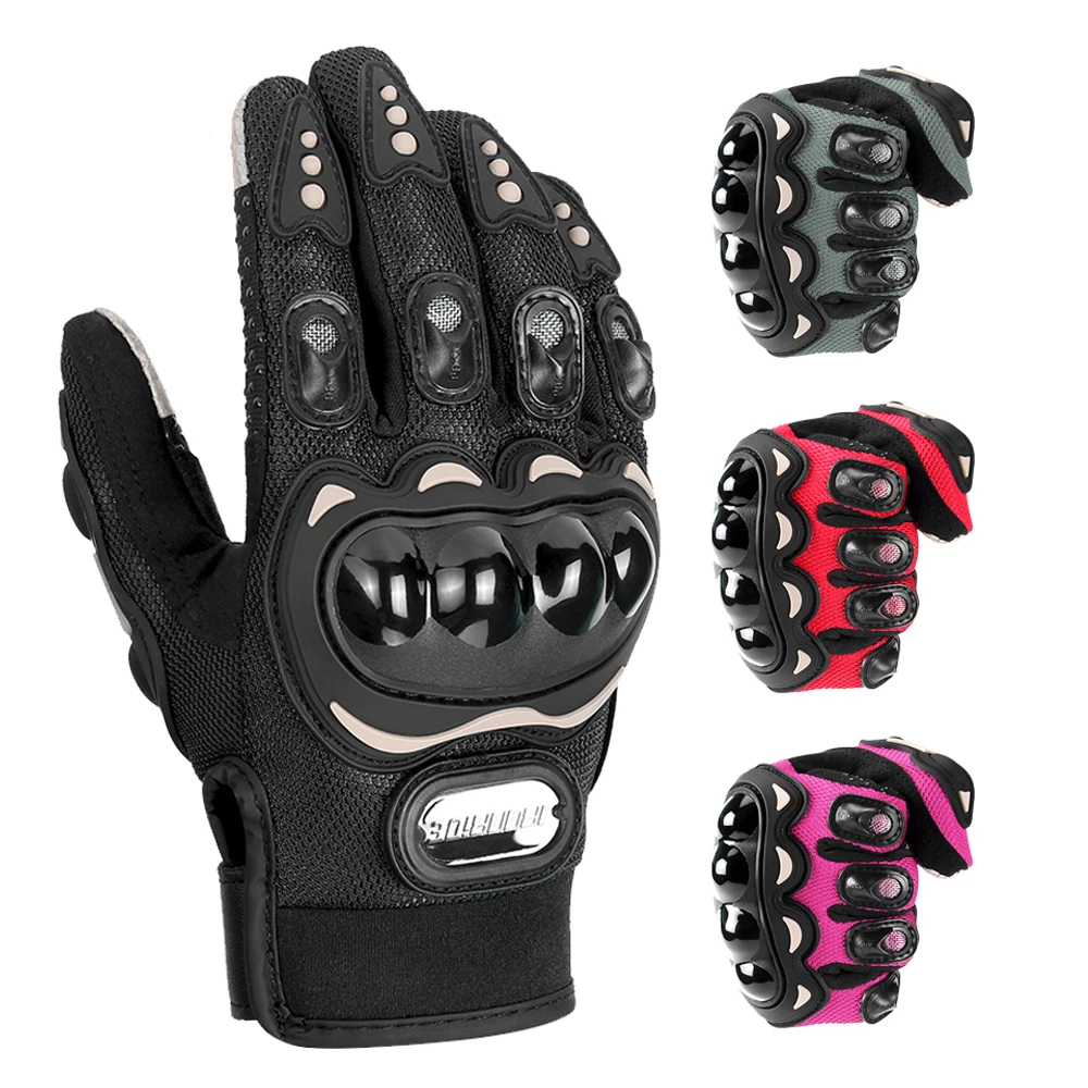 

Летние мужские мотоциклетные перчатки, износостойкие и устойчивые к царапинам перчатки для езды по бездорожью, сенсорный экран, полный палец, Guantes Moto