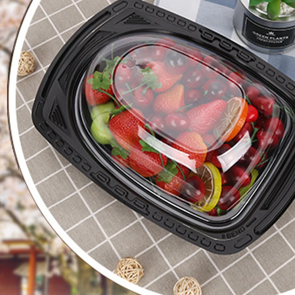 

5 PCS Food Containers Handle Packaging Box Meal Prep Lunch Roasted Turkey Handheld