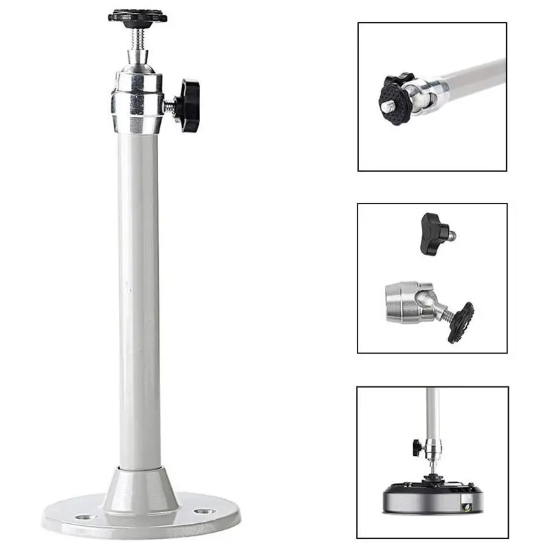 21.5Cm Universal Aluminum Projector Bracket For Projector & Projector Simple Curtain Anti-Light Screen 80 Inches