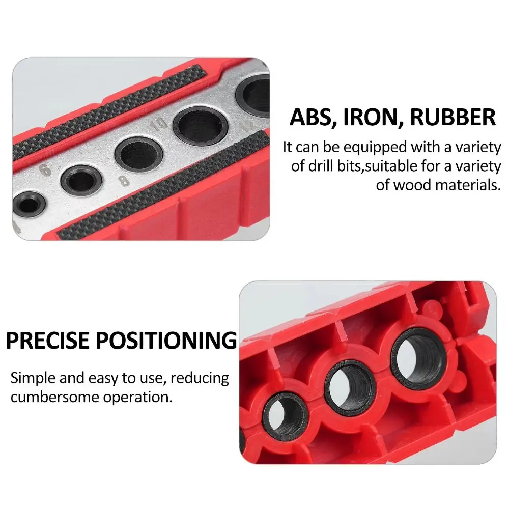 

6-Hole Portable Drilling Guide Center Guide Precise 6 Hardened Drill Guide Clamp Locator Corrosion Resistance