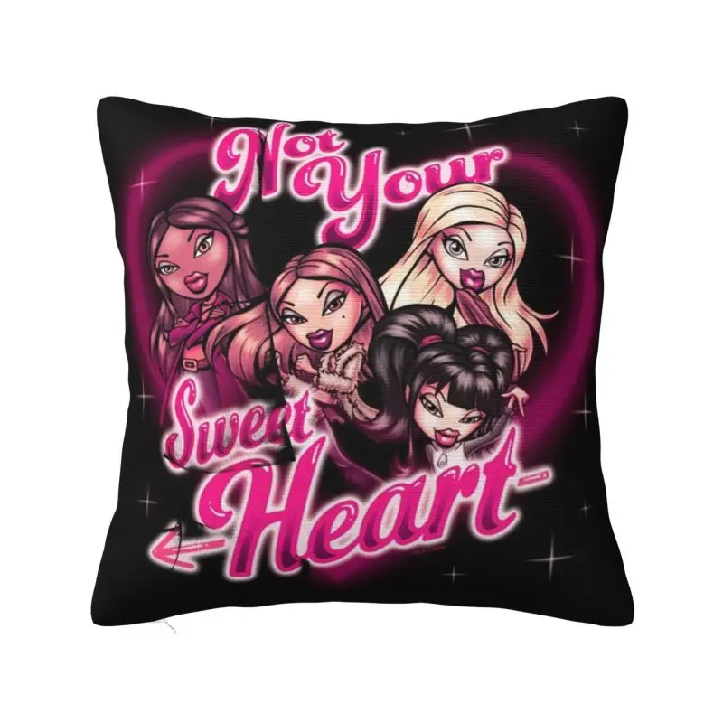

Custom Doll Bratzes Cushion Cover Decoration Print Throw Pillow Case for Sofa Double Side