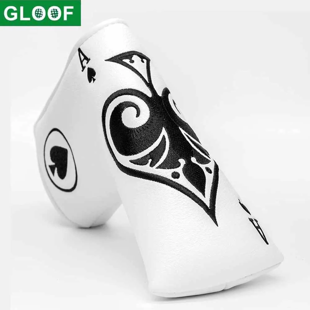 Blade Putter Cover Magnetic Putter Headcover Head Cover for Blade Putters - Golf Putter Cover White for Men