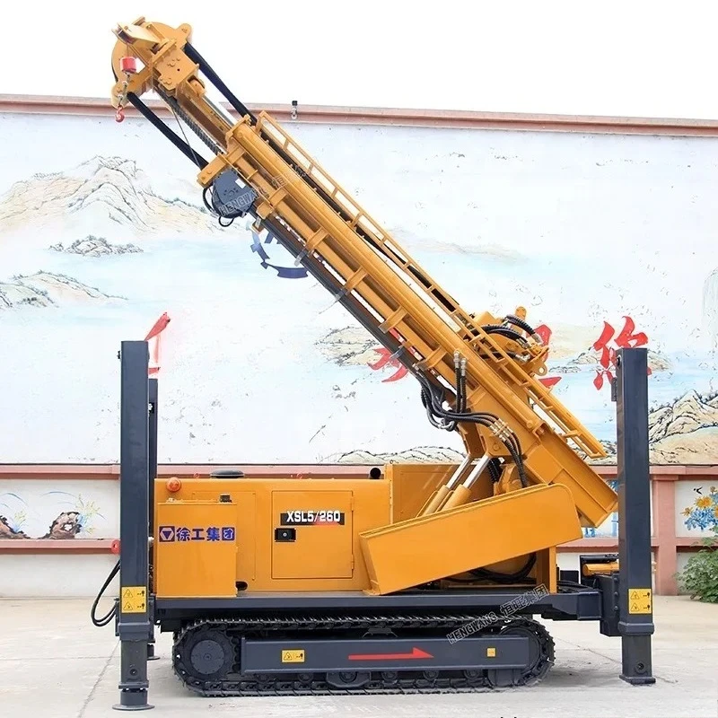 Perceuse pneumatique pour puits d'eau, alésage sur chenilles