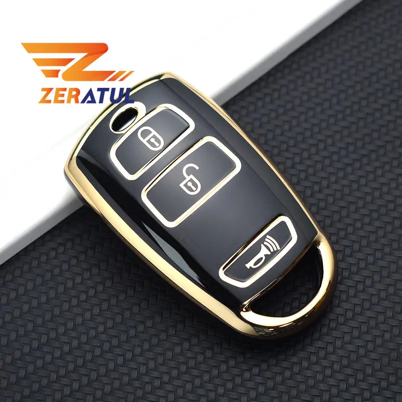 Car Remote Key Shell Fob Holder For Kia Grand Carnival Sedona TPU Car Key Case Cover Keychain Protector Accessories