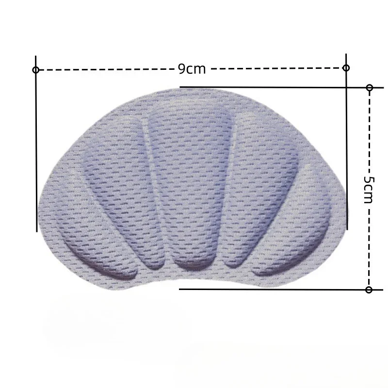 Thick Heel Pads 1Pair Anti Slip Anti Rub Shoe Heel Grips Invisible Half Size Insoles for High Heels
