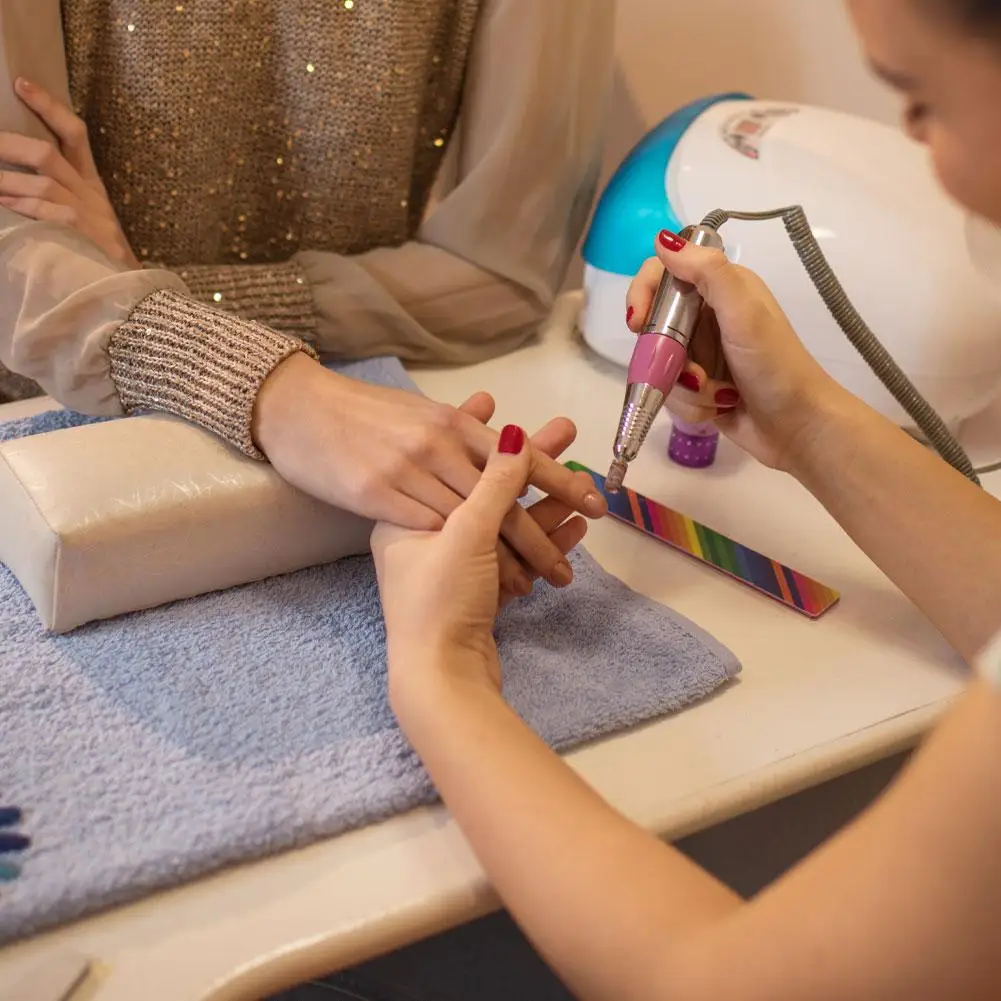 Elektryczny pilnik do paznokci PLUG Akcesoria do pilników do paznokci Narzędzie do polerowania Frezarka Uchwyt do pilnika do paznokci Rękojeść do pedicure Szlifierka ﻿   Manicure A2Z3