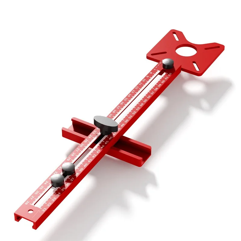 3 in 1&400mm Woodworking Milling Circle Auxiliary Circular Hole Trimming Machine Slotting Bracket Positioning Ruler Tool