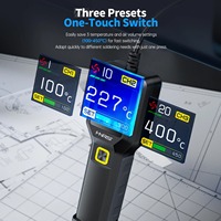 FNIRSI SAG-55 Micro Hot Air Gun 550W with Stand BGA Rework LCD Digital Hair Dryer Soldering Heat Gun for Welding Repair Tool