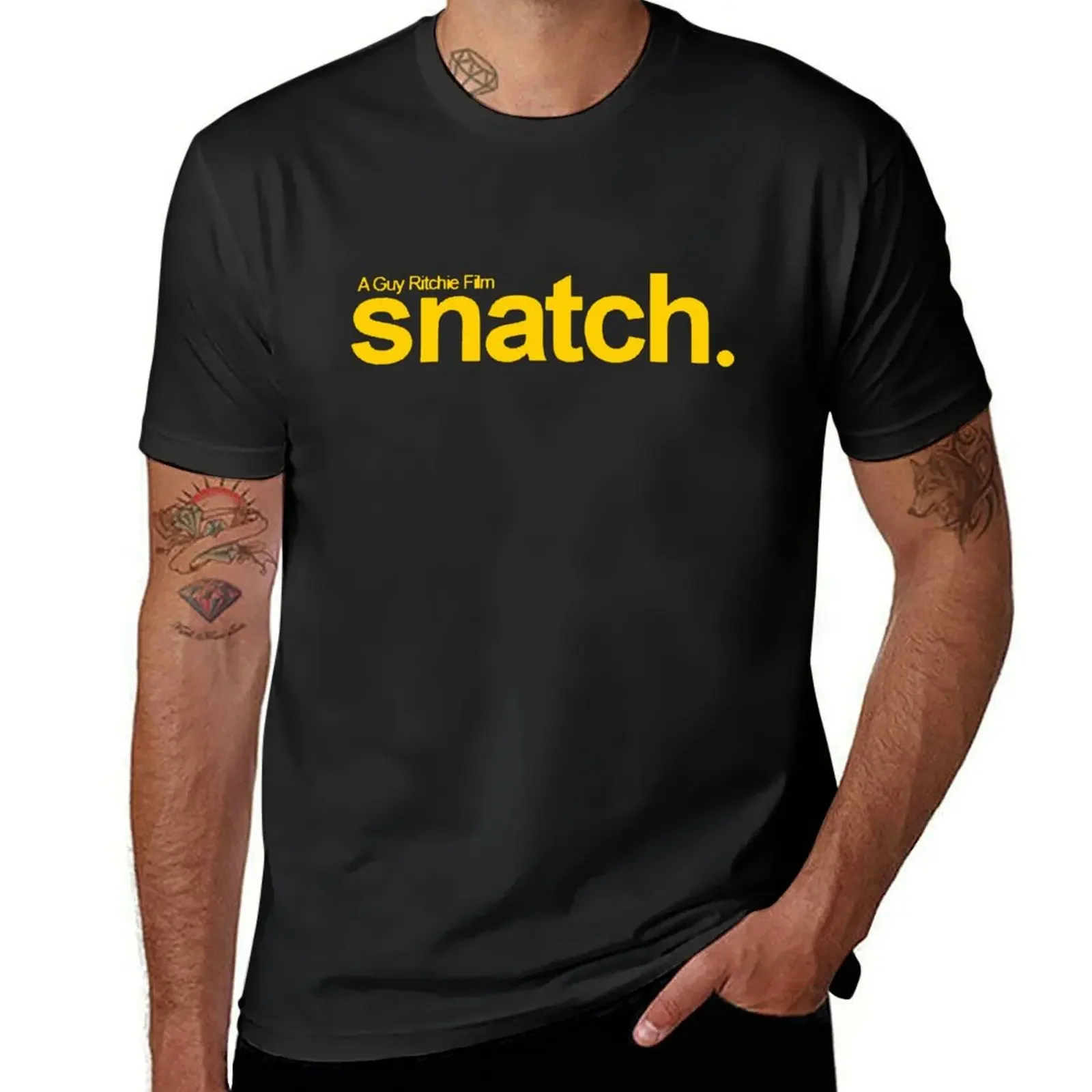 Guy Ritchie Snatch 3 T-Shirt basketball graphic tees blacks compression shirt men