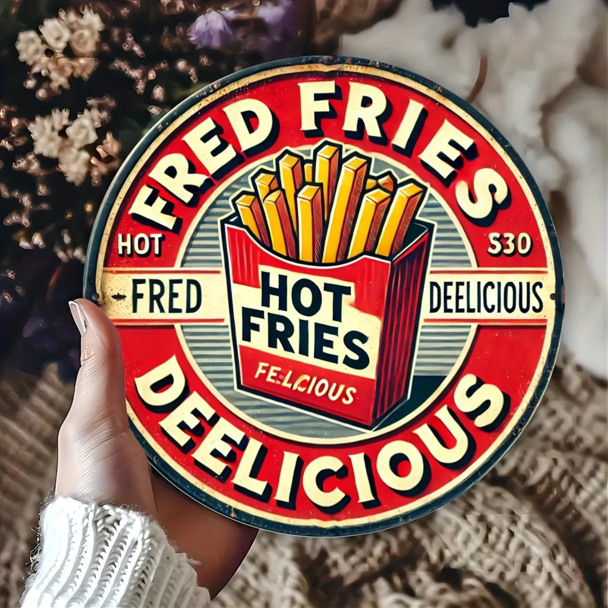 Vintage-Style Metal Sign 