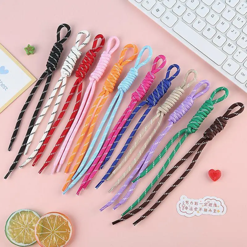 

Colorful Nylon Woven Pendant Rope Charms For Large Hole Beads Make Key Chain Bag Pendant Jewelry Accessories DIY Key Chains