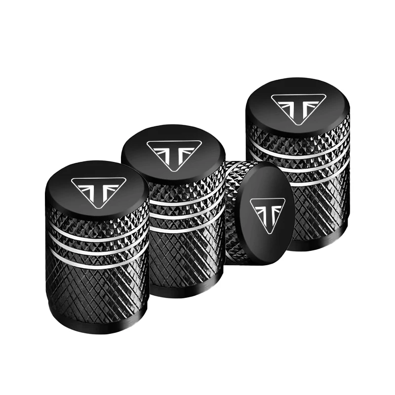 Per Trident 660 Tiger 675 800 Triple 900 LOGO 4 pezzi Valvola della gomma della ruota del motociclo Tappi in alluminio Copri stelo del pneumatico Airdust impermeabile