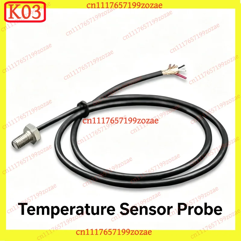 K03 5pcs DS18B20 Temperature Sensor M8 M10 Thread Waterproof Probe Spare Accessories For High Temperature Measuring Device
