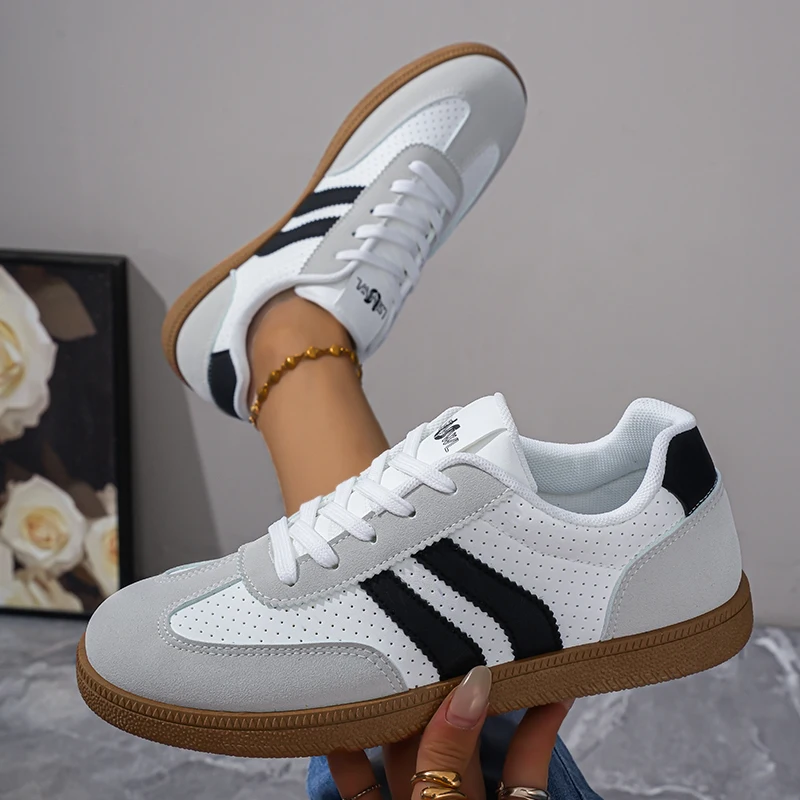 2026 New Spring Autumn Lightweight Breathable De Xin Shoe Version Classic White Sneakers Trendy Comfortable Footwear