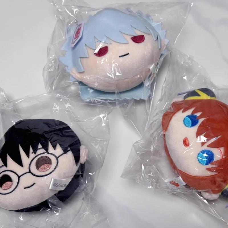 In Stock Genuine Gintama Plush-Like Textur Ball Keychain Sakata Gintoki Q-Version Knapsack Decoration Peripheral Accessory Gift