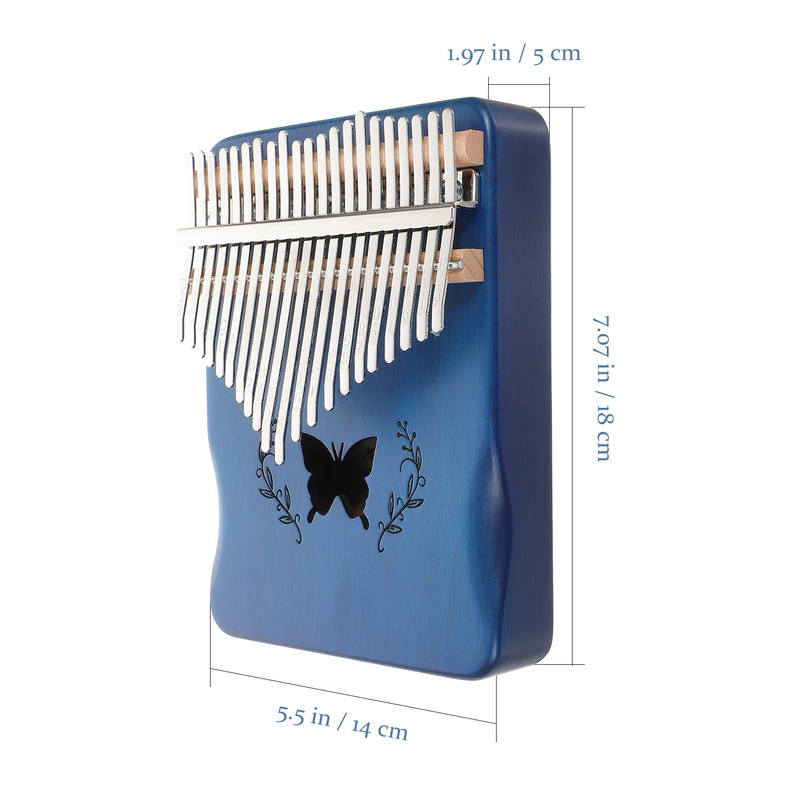 

21 Keys Thumb Piano Solid Wood Musical Instrument Kalimba Portable Finger Piano Advanced Suitable Beautiful Arc Design