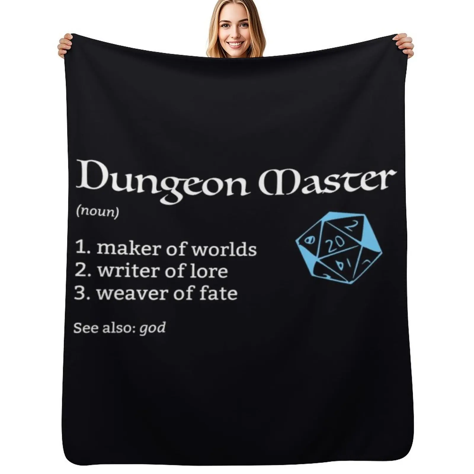 Dungeon Master (\t Throw Blanket heavy to sleep Softest bed plaid Blankets