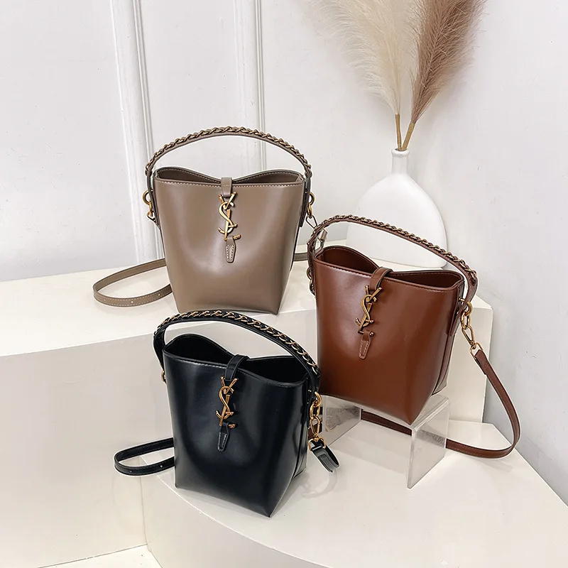 2025 Luxury Bucket Bag for Women, Premium Tote & Crossbody Bag, Minimalist Designer Purse, Chic Commuter Bag