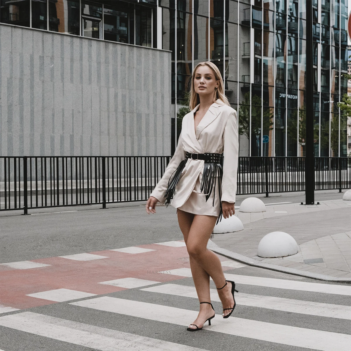 

Women's Fashion Belt Punk Gothic Clothing Strap Belt Street Style Tassel Short Leather Skirt Belt Leather Accessories