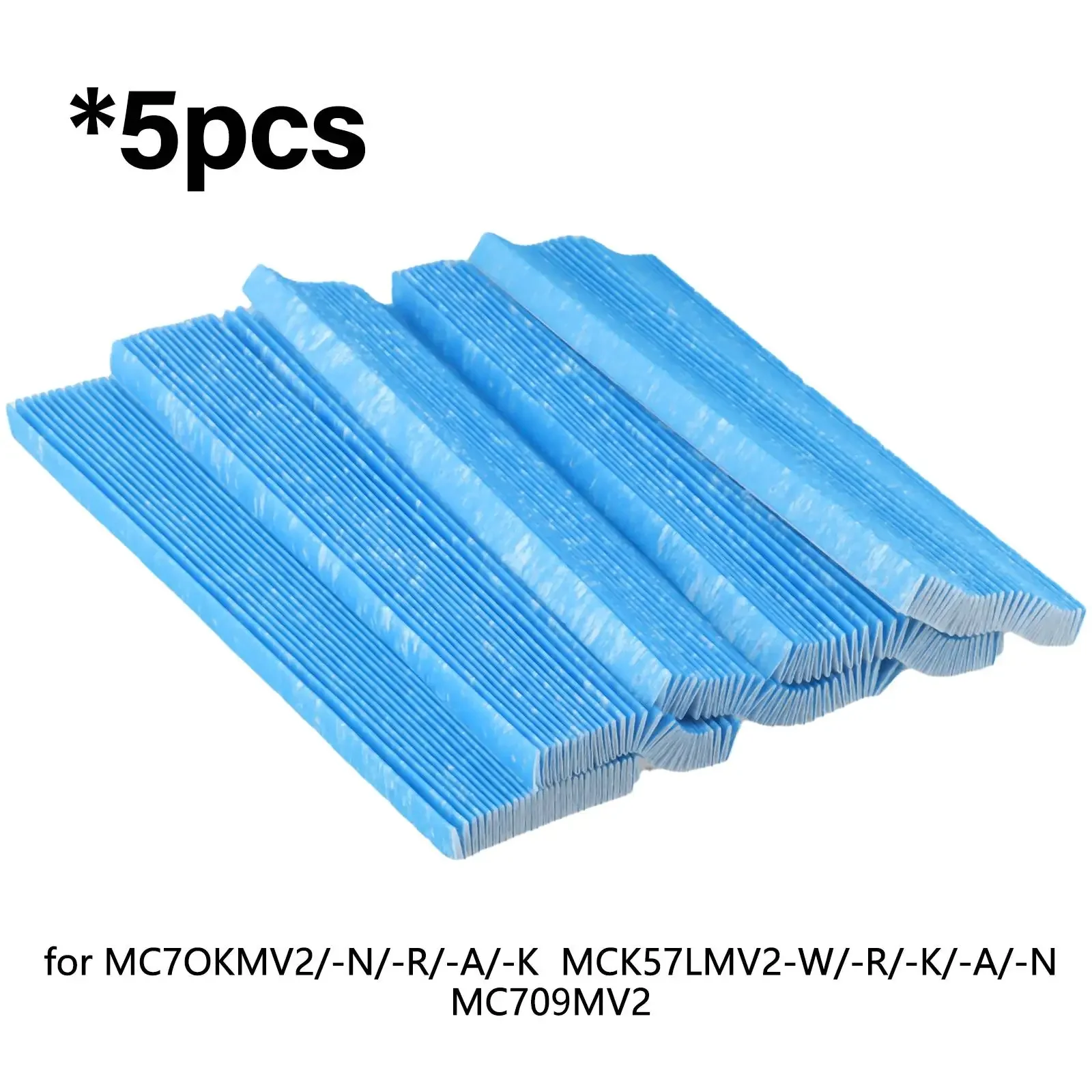 Filters Air Purifier Series 5 PCS For DAIKIN KAC006A4 KAC017A4 Purifiers AC MC Adsorption Air Purifier Blue Filter