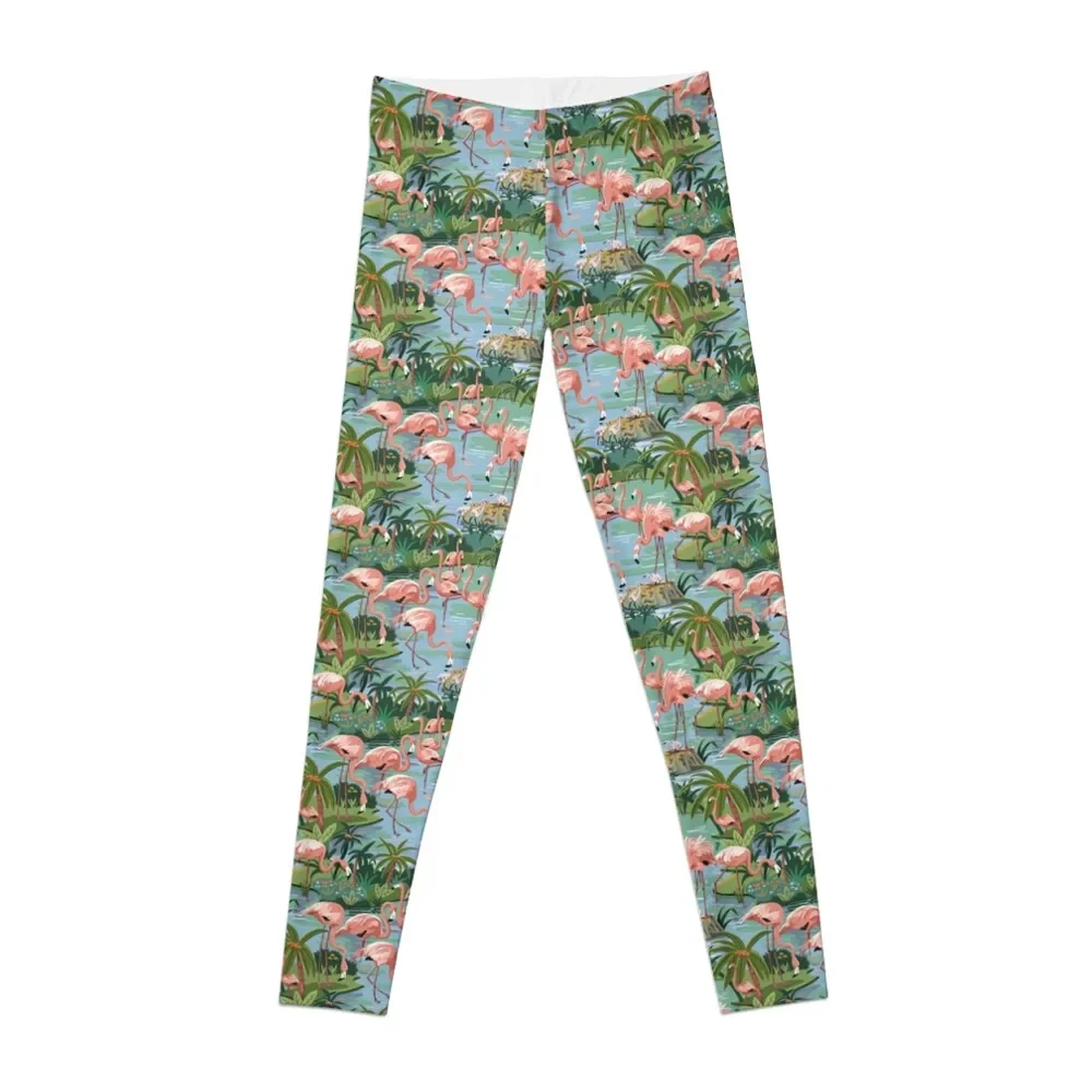 

Flamingo Lagoon Vintage Style Paint by Number Leggings Pants sport Sportswear woman gym Womens Leggings