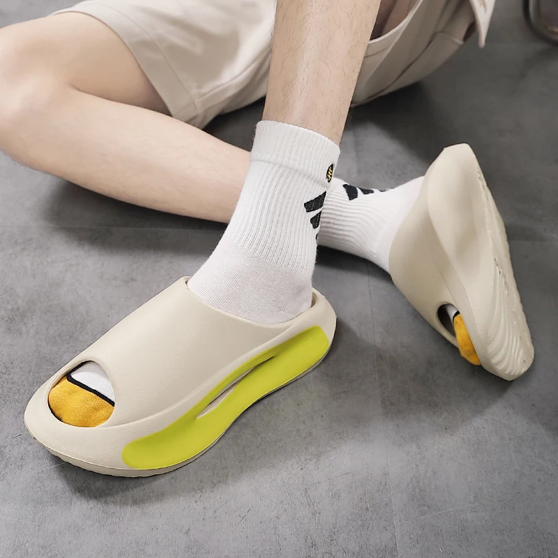 

Летние мужские и женские домашние кроссовки на толстой подошве на мягкой подошве, сандалии, легкая пляжная обувь, мужские тапочки, универсальные