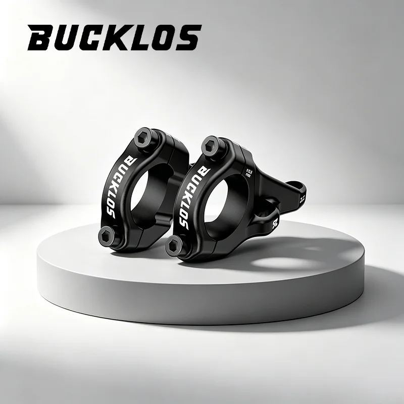 BUCKLOS Fahrrad-Direktmontage-Vorbau 31,8mm Lenkerklemme MTB Hochfeste Lenker-Vorbauten 2 Stück Leichtgewichtige Geteilte Fahrrad-Vorbau-Teile