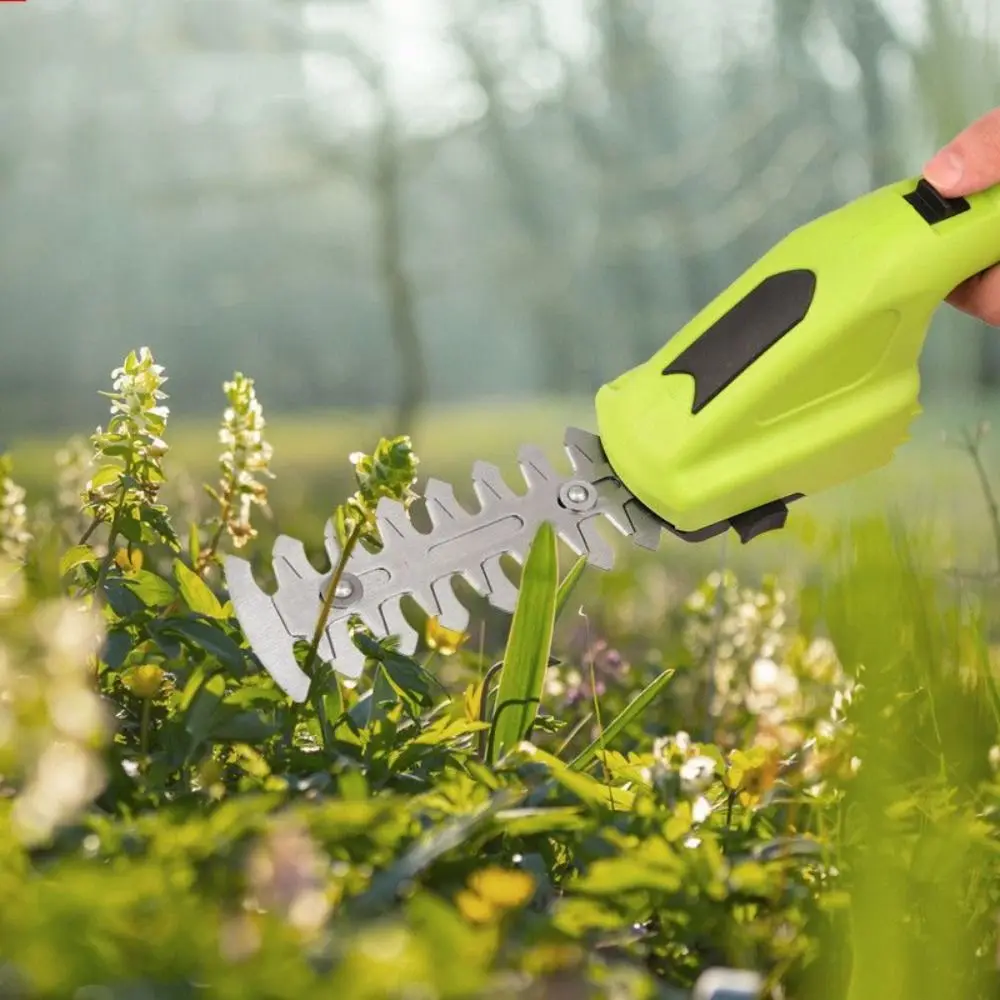 grass-shear-cordless-shrubbery-trimmer-rechargeable-lightweight-2-in-1-handheld-hedge-trimmer-green-portable