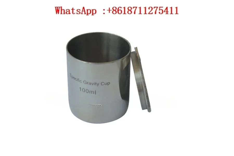 High quality 100ml Stainless steel Density Specific Gravity Cups with DIN 53217,ISO 2811 and BS 3900 A19. Standard