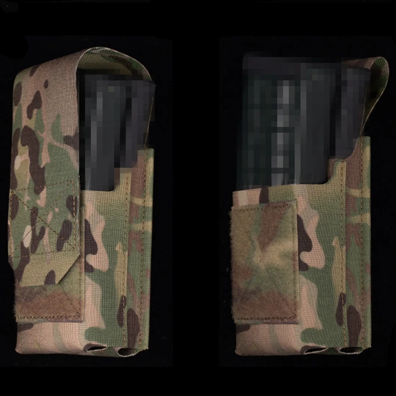 5.56 Double Magazine Pouch Tactica Vest Accessory Molle Bag Outdoor Tool Flashlight Torch Pouch 5.56 Flip Double Mag Pouch