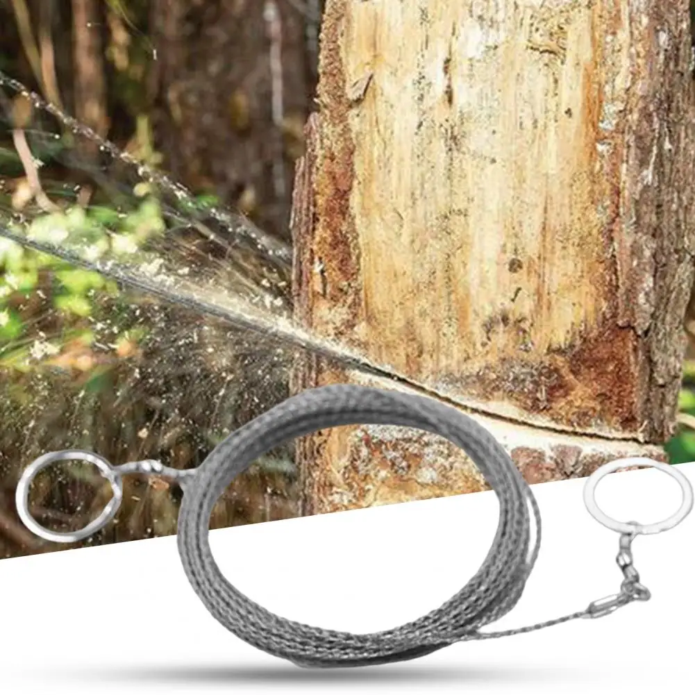 Outdoor Wire Saw Super Long Sharp Portable Cutting Weeds Survival Tool Stainless Steel Emergency Chainsaw Camping Gear