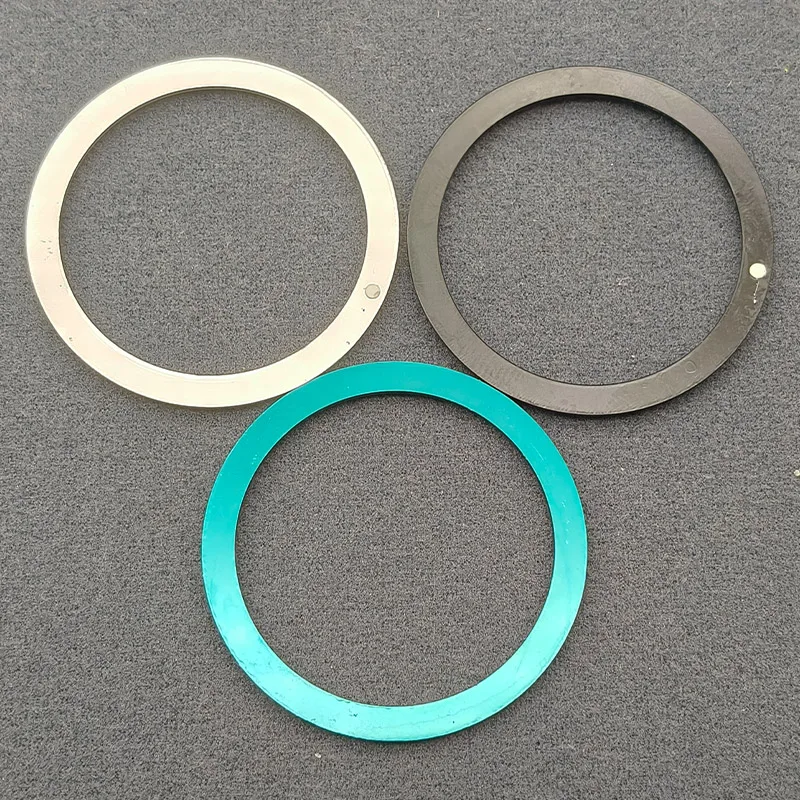 38mmx31.5mm Blue Luminous Flat Resin Bezel Insert Fits SKX007 SKX009 SRPD SUB Watch NH35 NH36 Movement Men's Watches Bezel Ring