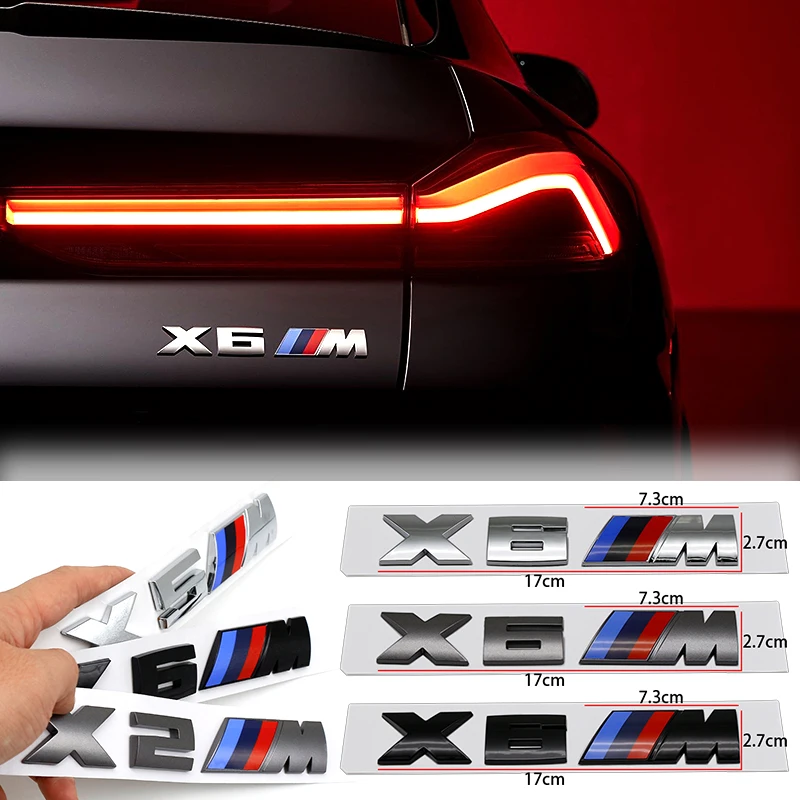 

3D ABS M Logo Car Fender Badge Trunk Sticker Accessories For BMW M2 M X3 M4 X5M M6 M7 F48 G01 E84 E83 F39 F10 F30 G11