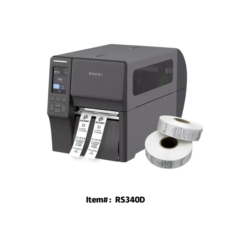 300DPI Industrial Double-Row Thermal Label Printer Barcode Printer for Clothing Labels USB WiFi Multi-Connection
