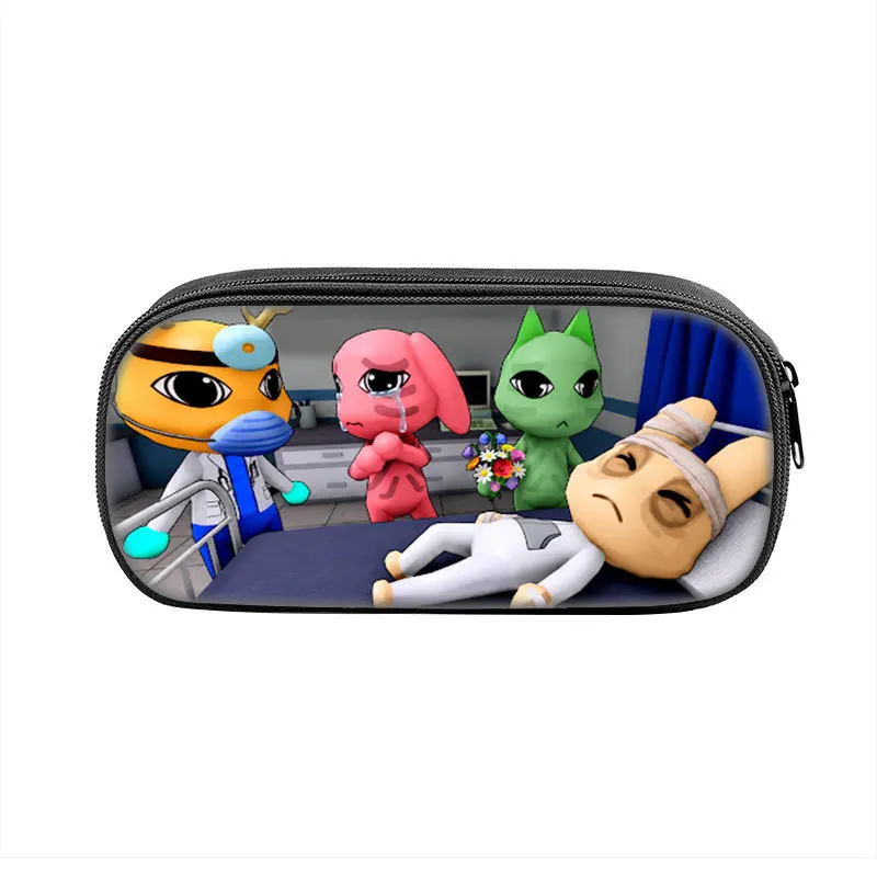 Animal Hospital Printed Pencil Case Cartoon Rabbit Cat Dog Pencil Box Animal Hospital Game Pencil Box Back To School Stationery