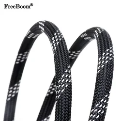 1~50m Black Silver PET Braid Sleeve 2/4/6/8/10/12/14/16/20/25mm High Density Snake Skin Cable Wrap Sheath For Electric Cables