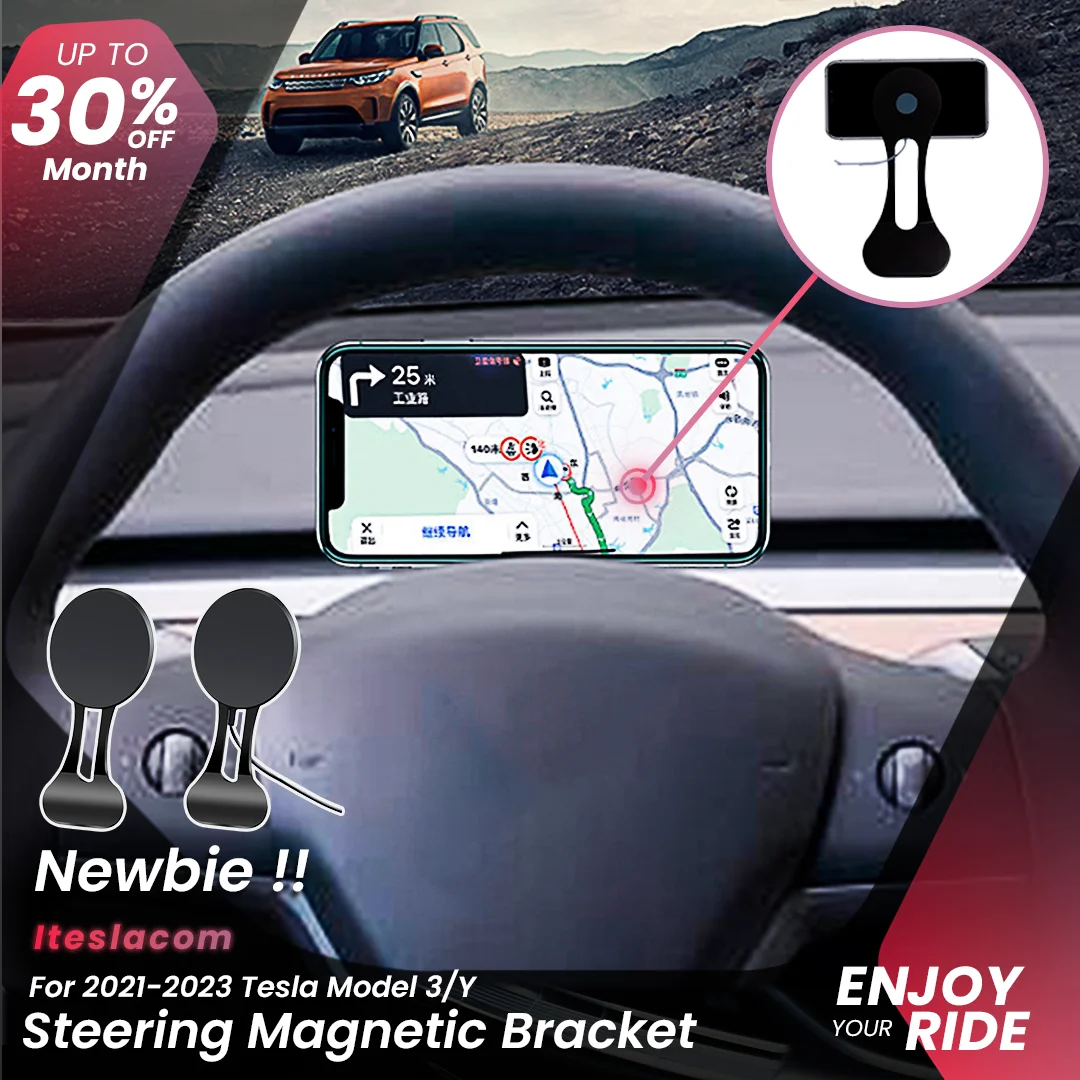 2023 Model Y Magnetic Phone Holder Wireless Charger Mount Adsorbable For Tesla Model 3 Y Phone Holder Bracket 2023 Accessoires 