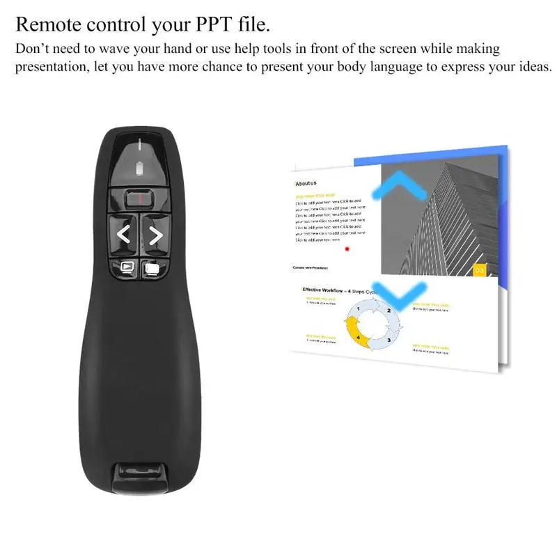 Multimedia Wireless Remote Control Briefing Pen PPT Red Light Page Turning Remote Pointer Speech Briefing Page Turning Pen