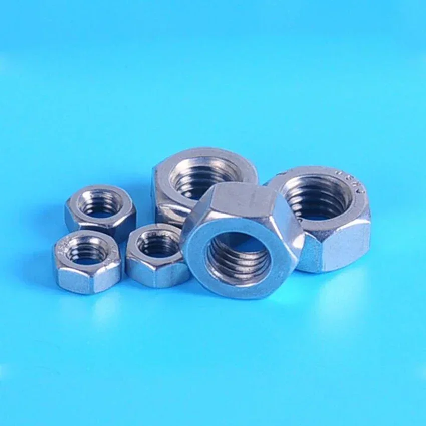 20pcs m2 m2.5 m3 m4 m5 m6 m8 304 stainless Steel nuts Hex Hexagon Nut Bolt
