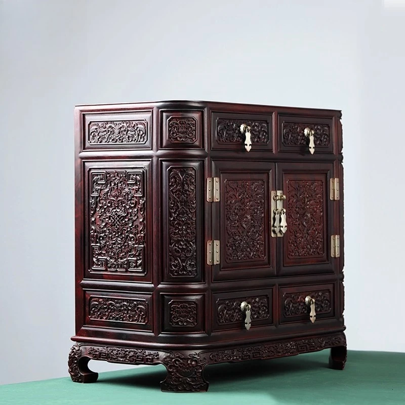 chest of drawers wooden ornaments retro Chinese style classical furniture storage cabinet