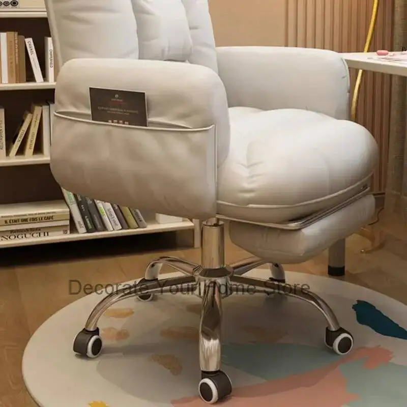 

Chairs Computer Recliner Comfortable Office Playseat Modern White Accent Gamming Chair Swivel Chaises De Bureau Home Furniture