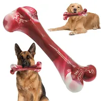 Dog Bones, Bacon Flavor Tough Dog Toys Bone for Large/Medium/Small Dogs, Dog Bones for Teeth Cleaning and Training 1
