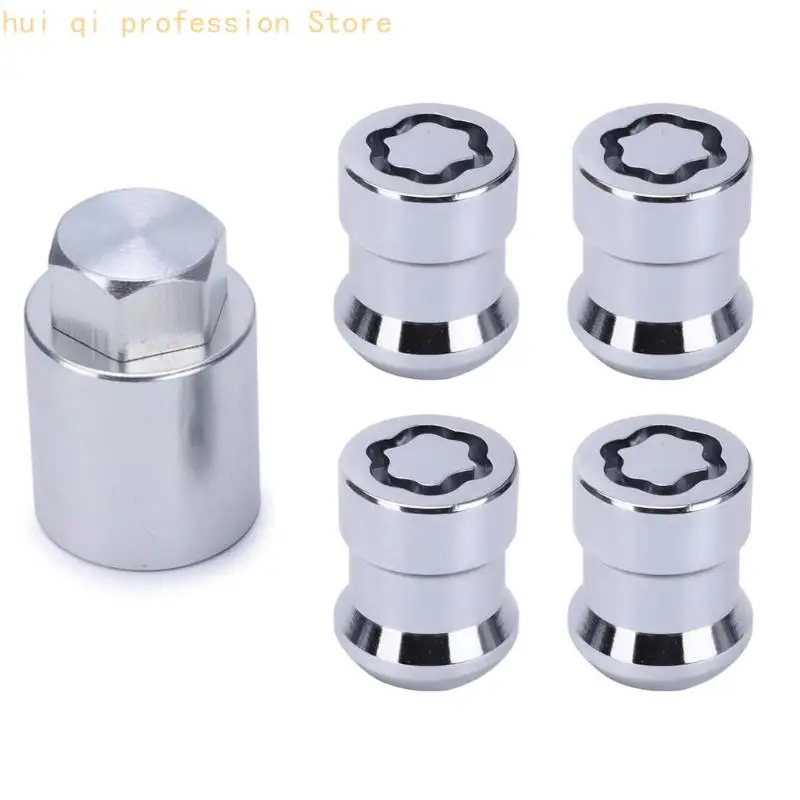 4X strengthened Theft Prevention Wheel Fasteners M12x1.5 Thread Reflective face For Multiple Models H8WE