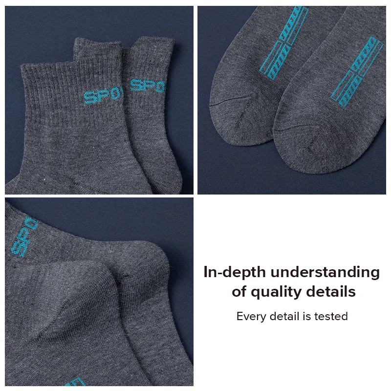 Chaussettes respirantes décontractées pour hommes, haute qualité, chaussettes en coton pour hommes, chaussettes de sport de course, cadeau Sokken,